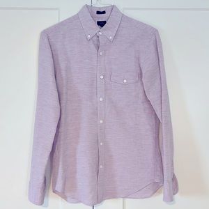 Linen button down shirt lavender
